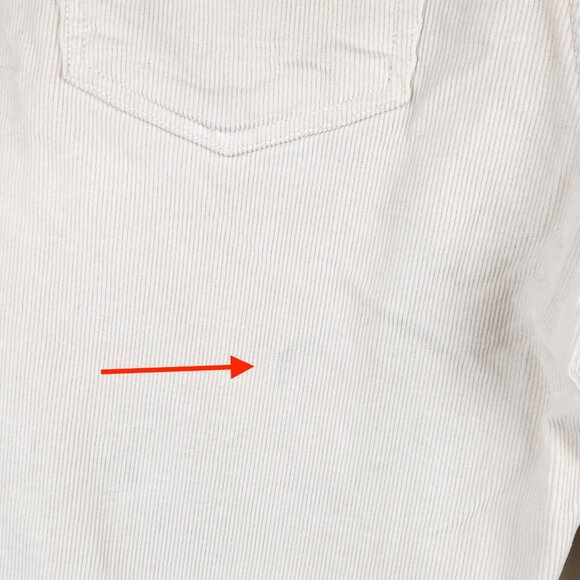 Everlane Baby Cord Cheeky High Waisted Corduroy Pants Tan/Cream sz 26 - Picture 9 of 9